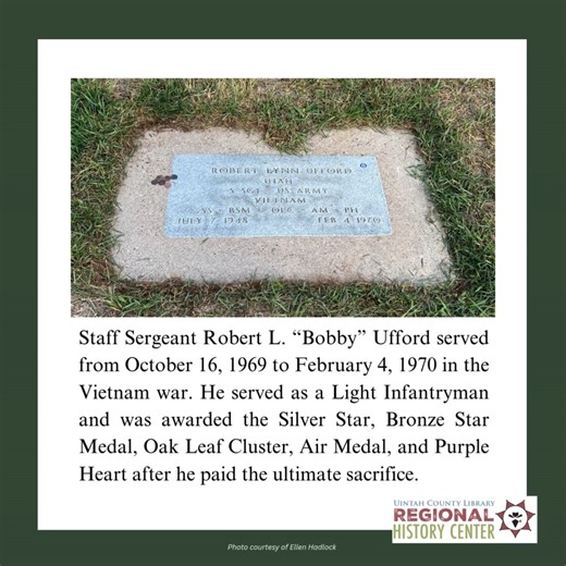 This week's Veteran Tribute! | Uintah County Regional History Center