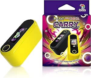 Brook Pocket Auto Catch Carry - Dual Accounts Portable Version of Auto Catch Pocket Monsters, Auto Catcher, Go plus accessory (Pika Yellow)