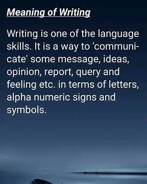 Developing Writing Skills | Meaning, Definition, Characteristics, Importance, Process & Strategies