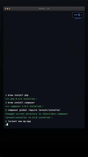 Install Laravel on Mac in 30 Seconds