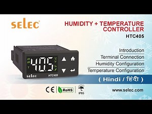Selec HTC405 Humidity + Temperature Controller: Introduction | Terminal connection | Configuration