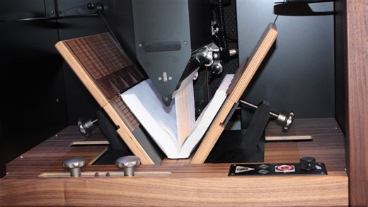 This robot scans rare library books at 2,500 pages per hour