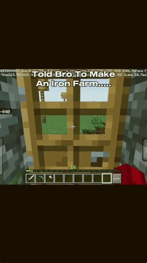 Iron Farm....... #minecraft #gaming #memes #funnyshorts