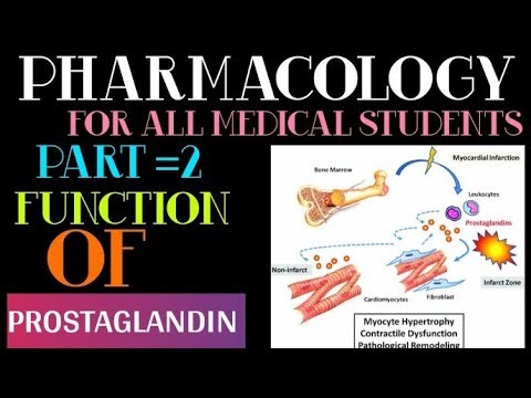 Prostaglandin part=2/ function of prostaglandin pharmacology for all medical student (Autocoid) pros