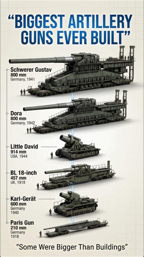 Biggest Artillery Guns Ever Built 💥