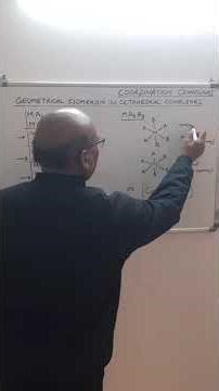 GEOMETRICAL ISOMERISM IN OCTAHEDRAL COMPLEXES II COORDINATION COMPOUNTS II CLASS12CHEMISTRY #shorts