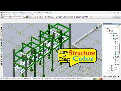 SP3D Training | Lecture 32 | How to Set Color for Structure #sp3d #design #structuredesign #3dmodel