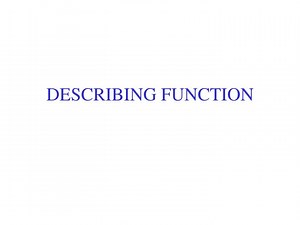 DESCRIBING FUNCTION - SlideServe