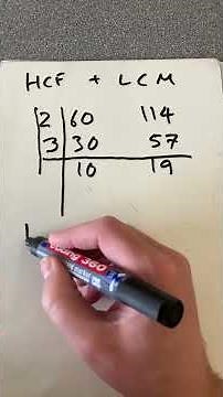 Highest common factor and lowest common multiple #maths table method