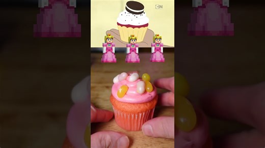 We Bare Bears cupcake ATM version 53: Princess Peach edition #shorts