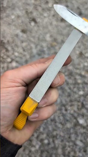 The Sharpest Pocket Knife Technique #shorts #sharpening #hack