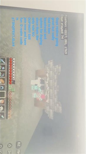 good bedrock realm with java pvp to join #minecraftbedrockrealm #minecraft #bedrock #bedrockedition