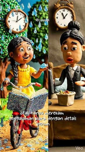 Kenapa Waktu Terasa Makin Cepat Setiap Tahun 😳 #facts #claylogi #edukasianak