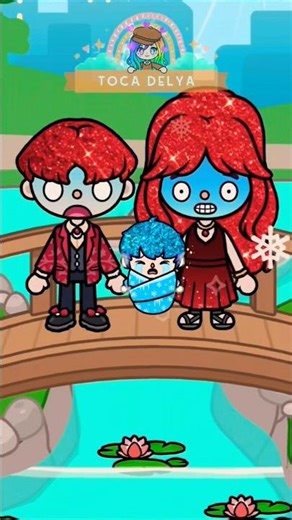 adopting an ice power child😱🥰 | Toca Life World |Toca Sad Story | Toca Boca