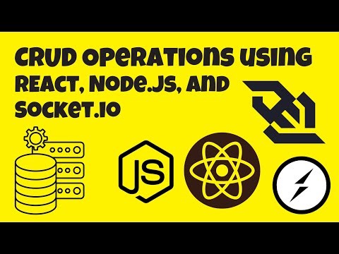Web-Sockets 101 - CRUD Operations using Socket.IO, React, and Node.js