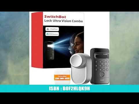 SwitchBot WLAN Smart Lock Ultra mit Keypad Vision, 3D-Gesichts-/Fingerabdruckerkennung,