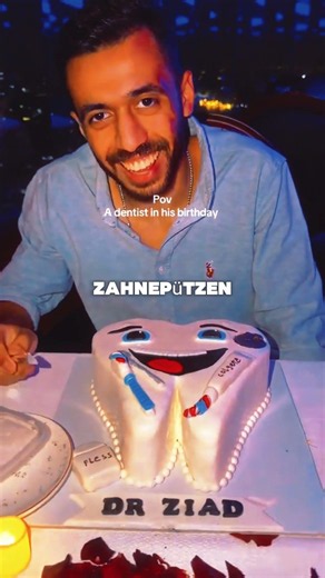 Sie schenkte einem Zahnarzt einen Kuchen in Zahnform... grosser Fehler 😂 #zahnarzt #viral #lustig
