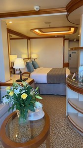 3.8K views · 392 reactions | Let’s tour a mini suite on @princesscruises - a sitting area, walk-in closet and bathtub make that stateroom unique and extra cozy. #presstrip #hosted #diamondprincess | Cruise Tips TV | Facebook
