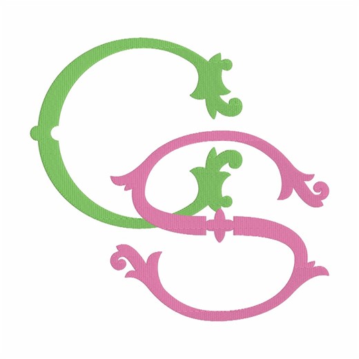 Merit Monogram Embroidery Font: .bx   9 Machine File Formats (instant Download) - Etsy