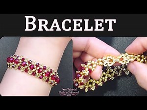 Beads Bracelet Fire Polished Beaded Bracelet DIY Beading Tutorial