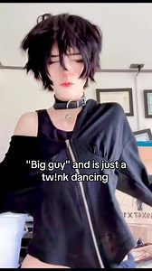 Hi idk what to put here #femboy #femenineboy #meme #humor #bigguy | Goth Dark