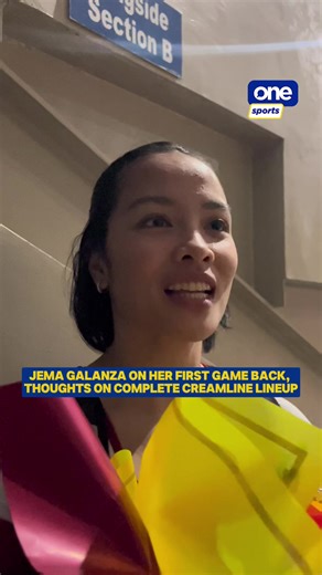 “ALAM DIN NAMIN NA MAKAKABAWI KAMI.” 🙌 Jema Galanza shares her thoughts on returning to the Creamline Cool Smashers after missing one conference due to injury and expresses her happiness over the team’s complete lineup in the 2026 PVL All-Filipino Conference. | via Aivan Episcope/One Sports #OSOnTheSpot #PVL2026 #TheHeartofVolleyball