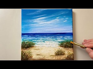 Seascape Painting / Acrylic Painting for Beginners / Step by Step #55