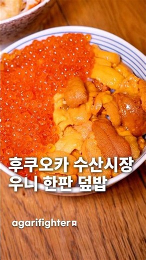 후쿠오카 수산시장 우니 랍스터 덮밥 아침식당 / 후쿠오카 맛집 여행