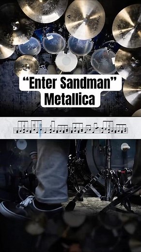 Lars Ulrich’s “Enter Sandman” Outro🤘🏻 #drumeo #metallica #larsulrich