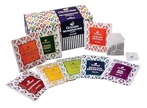 Octavius Tea Sampler Pack | 8 Assorted Black & Green Teas | 32 Teabags | Tea Sampler Variety Pack | Pack of 1