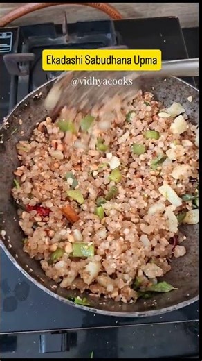 Ekadashi Sabhudhana Upma | Vidhya Cooks