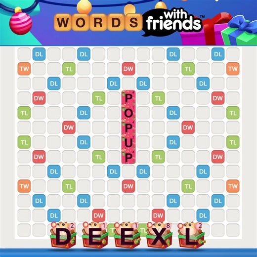 Pop in for this cutie pop up tile style! ❤️ The perfect addition to your festive holiday plays. ❄️ The Pop Up Reindeer 3D Deluxe Tile Style is only here for a limited time! https://play.wordswithfriends.com/kfET/FBPopUpReindeer | Words With Friends