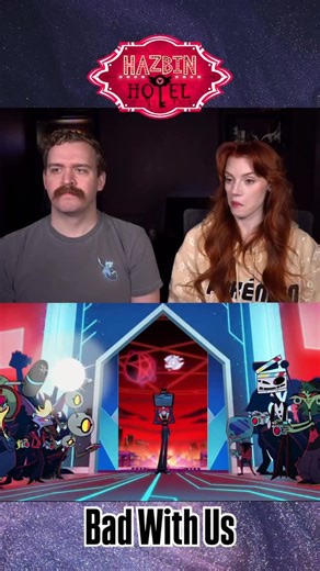 Nerdy Nightly Reactions on Instagram: "How many songs are in this song?!? #BadWithUs #HazbinHotel #reaction"