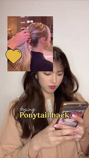 love this ponytail hacks 🫶🏼 #fyp #ponytail #ponytailhack #hairstyletutorial #fypシ #foryourpage