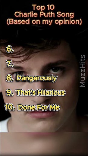 My Top 10 Charlie Puth Songs Ranked! (Pt. 1) 🎧🔥