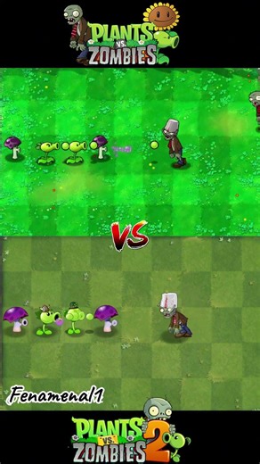 PVZ1 vs PVZ2 Team Plants vs Team Zombie #pvz2 #plantsvszombies2 1080P 60FPS