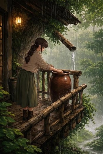Exploring Rain in Anime: A Ghibli Perspective