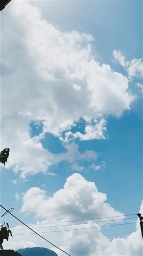 Beautiful Blue Sky Timelapse ☁️ | Relaxing Clouds in Motion #shorts
