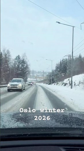 This Oslo Winter Scene is BREATHTAKING 😍 #snow #norway #scenic