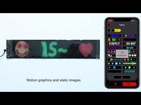 Bluetooth Smart LED Matrix Panel Review 💡 | Programmable Text & Animation