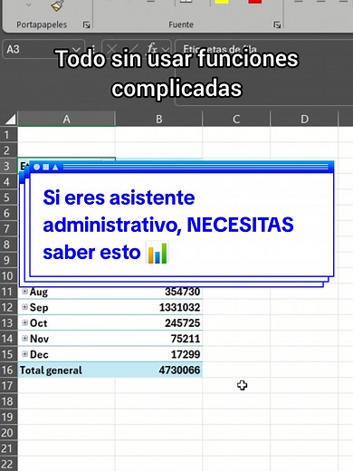 Usos Esenciales de Tablas Dinámicas para Asistentes Administrativos