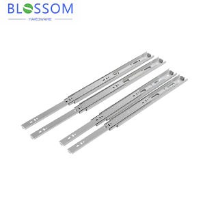 [Hot Item] Three-Section Mute Drawer Cabinet Rail Telescopic Steel Slide Ball Bearing Cabinet Slide