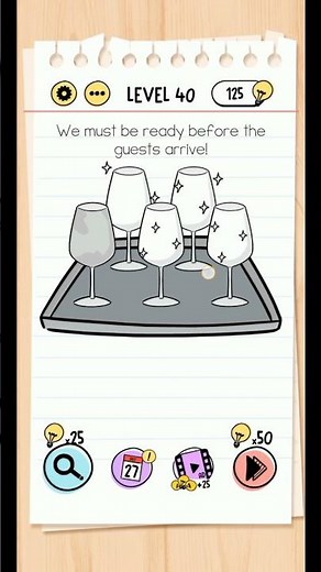 Brain Test Level 40 – We Must Be Ready Before the Guests Arrive! | Full Walkthrough & Solution