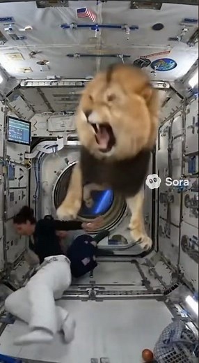우주선 사자 탑승! 🚀 獅子登太空船！Singa Naik!