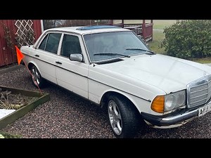 Köra in 240d i garaget, inte helt utan problem…. Men in ska den!