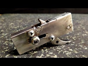 how to make crossbow trigger with safety lock mechanism