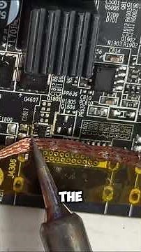 Soldering Display Ports to Mining GPU