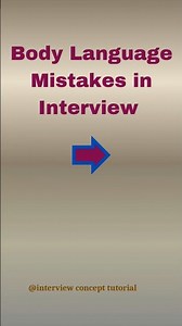 REJECTED? WHY? || Stop Doing These Body Language Mistakes in Interviews! #shortsfeed #viralvideo