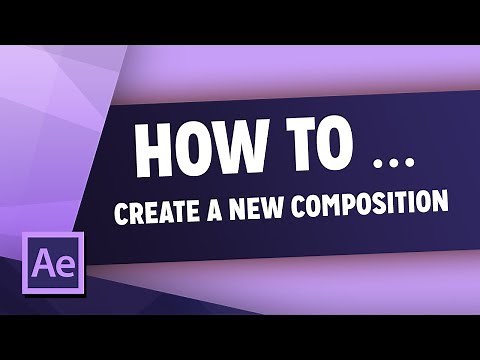 How To Create A New Composition In After Effects