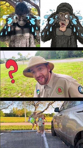 Vlad And Niki - The Animals Raided Our Car! 😱🦁 | Funny Drawing Meme #vladandniki #memes